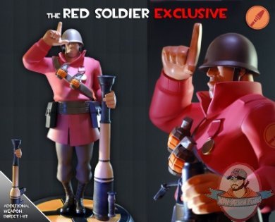 Team Fortress The Soldier Statue Exclusive Version (Red) 