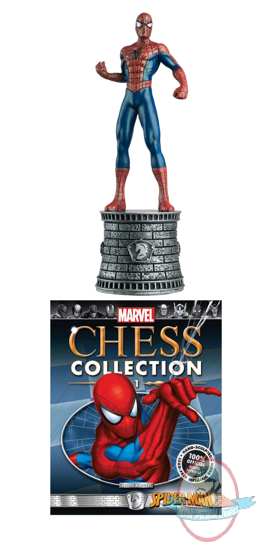 Marvel Chess Figurine #1 Spider-Man White Knight Eaglemoss Marvel Chess Figurine #1 Spider-Man White Knight Eaglemoss