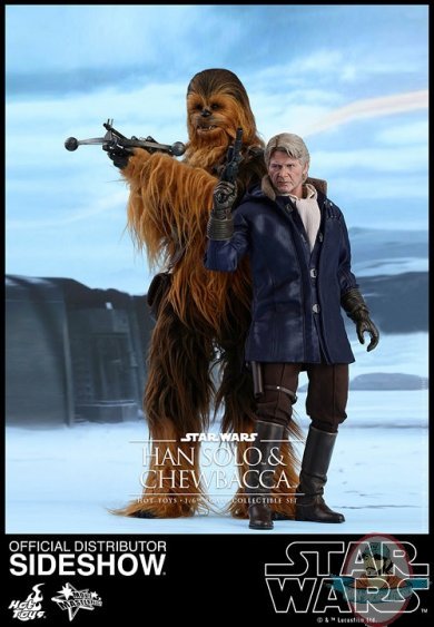 1/6 Star Wars Movie Masterpiece Han Solo & Chewbacca Hot Toys 902761 1/6 Star Wars Movie Masterpiece Han Solo & Chewbacca Hot Toys 902761