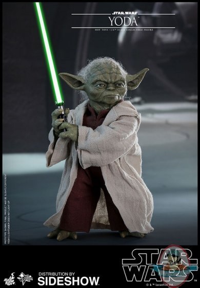 1/6 Star Wars Ep II Attack of the Clones Yoda MMS Hot Toys 903656