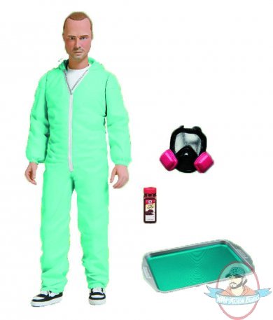 Breaking Bad 6" Jesse Pinkman PX Blue Hazmat Suit Figure by Mezco