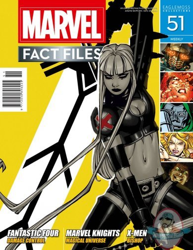 MARVEL FACT FILES #51 MAGIK COVER EAGLEMOSS MARVEL FACT FILES #51 MAGIK COVER EAGLEMOSS