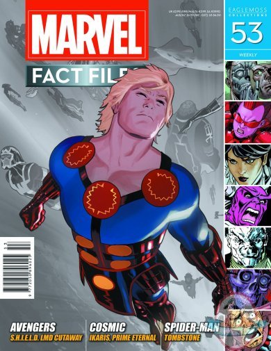 Marvel Fact Files #53 Ikaris Cover Eaglemoss Marvel Fact Files #53 Ikaris Cover Eaglemoss