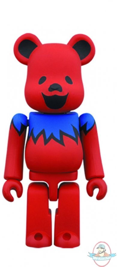 Grateful Dead Dancing Bear 400% Bearbrick Red Action Figure Medicom Grateful Dead Dancing Bear 400% Bearbrick Red Action Figure Medicom