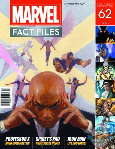 Marvel Fact Files #62 Professor X Cover Eaglemoss Marvel Fact Files #62 Professor X Cover Eaglemoss