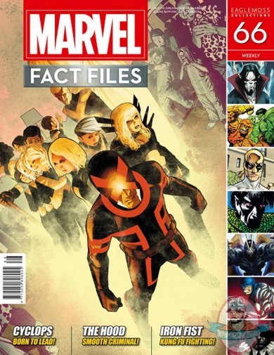 Marvel Fact Files #66 Uncanny X-Men Cyclops Cover Eaglemoss Marvel Fact Files #66 Uncanny X-Men Cyclops Cover Eaglemoss