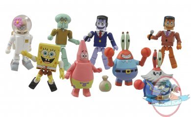 Spongebob Minimates Series 1 Set of 8 Diamond Select Spongebob Minimates Series 1 Set of 8 Diamond Select