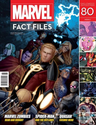 Marvel Fact Marvel Zombies Files #80 Quasar Cover Eaglemoss Marvel Fact Marvel Zombies Files #80 Quasar Cover Eaglemoss