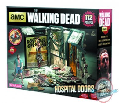 Walking Dead Tv Building Set Hospital Doors construction McFarlane Walking Dead Tv Building Set Hospital Doors construction McFarlane