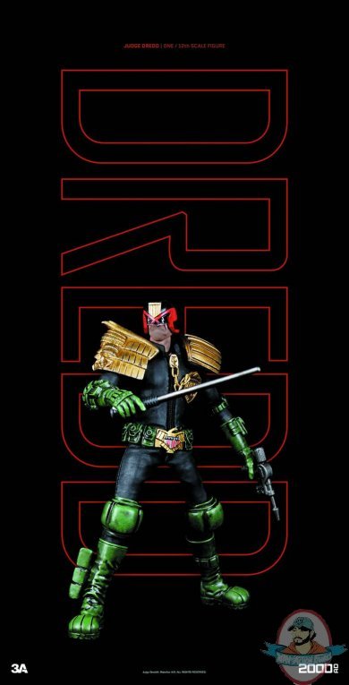 1/12 Scale Judge Dredd 2000 AD Figure by ThreeA 1/12 Scale Judge Dredd 2000 AD Figure by ThreeA