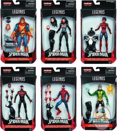 Marvel Spider-Man Legends 6 inch Action Figure of Case of 8 Hasbro Marvel Spider-Man Legends 6 inch Action Figure of Case of 8 Hasbro