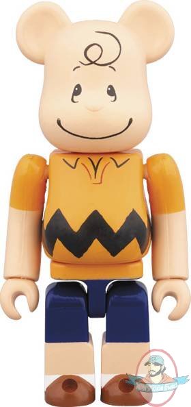 Peanuts 100% Bearbrick Charlie Brown Figure by Medicom