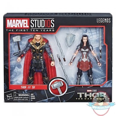 Marvel Cinematic Universe 10th Anniversary Thor & Lady Sif Set Hasbro