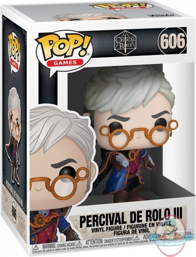 Pop! Games Vox Machina Percival De Rolo #606 Vinyl Figure Funko