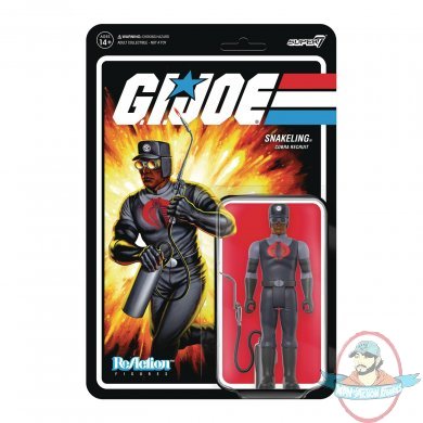 Gi Joe Snakeling Wave 3 ReAction Figure Super 7