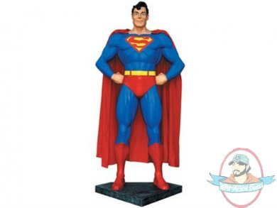 6'9" Life Size Fiberglass Superman Display by Rubies 6'9" Life Size Fiberglass Superman Display by Rubies