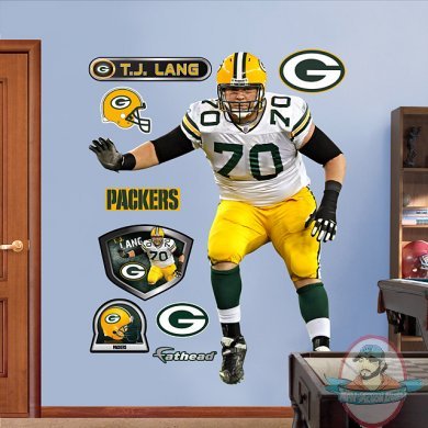 Fathead T.J. Lang Green Bay Packers NFL Fathead T.J. Lang Green Bay Packers NFL