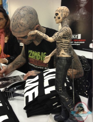 SDCC Tonner Zombie Boy Rick Genest Lady Gaga Autographed Signed Exclus