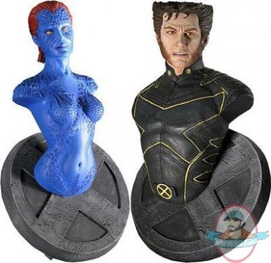 Marvel Exclusive X-Men Mini Bust Set Wolverine & Mystique Neca