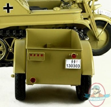 Toy Model 1/6 Metal Vehicle Sd.Kfz. 2 Kettenkrad Trailer Tan Toy Model 1/6 Metal Vehicle Sd.Kfz. 2 Kettenkrad Trailer Tan