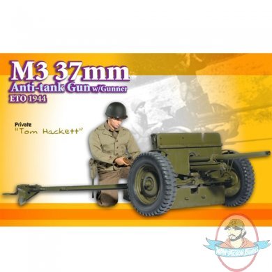 1/6 Scale M3 37mm Anti-Tank Gun w/Gunner ETO 1944 "Tom Hackett" 