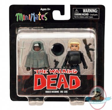 The Walking Dead Michonne Poncho & Gabe Minimates