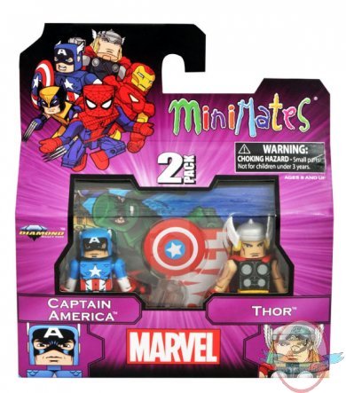 Best of Marvel Captain America & Thor Marvel Minimates 2 Pack Best of Marvel Captain America & Thor Marvel Minimates 2 Pack