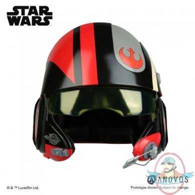 Star Wars TFA Poe Dameron Black Squadron Helmet Anovos 01171010
