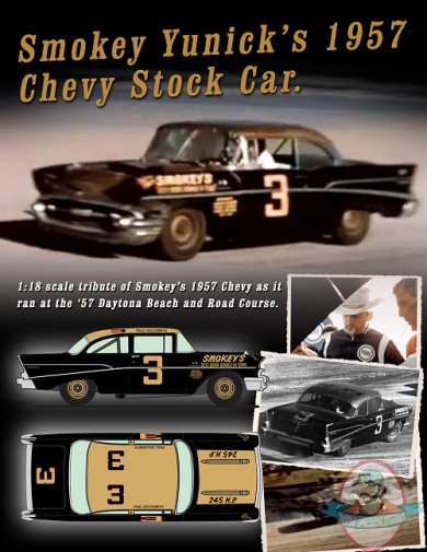 1:18 Smokey Yunick’s ’57 Chevy Stock Car driven by Paul Goldsmith 1:18 Smokey Yunick’s ’57 Chevy Stock Car driven by Paul Goldsmith