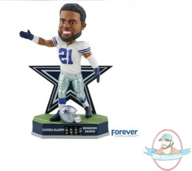 NFL Football Tracker Ezekiel Elliott BobbleHead Forever Collectibles