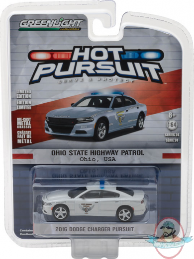 1:64 Hot Pursuit Series 24 2016 Dodge Charger Pursuit Greenlight