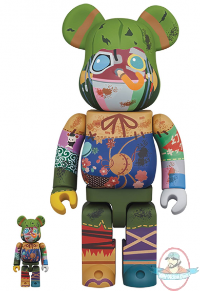 Poupelle of Chimney Town Poupelle Bearbrick 400% & 100% 2 Pack Medicom