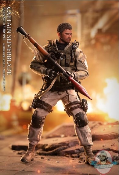 Resident Evil 1/12 Captain Sliverblade Chris Redfield Deluxe Patriot 