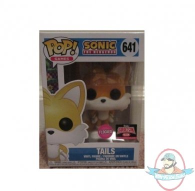 Pop! Games Sonic The Hedgehog Tails Flocked #641 Vinyl Figure Funko