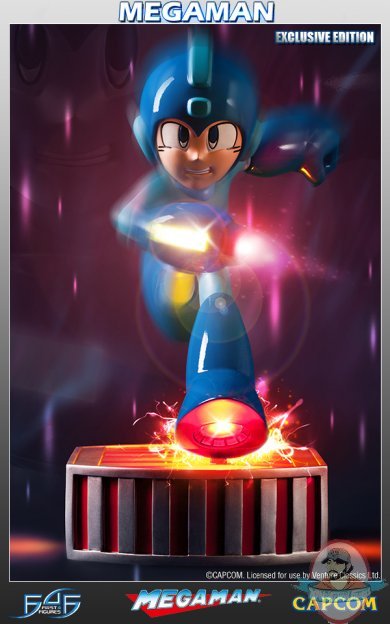 Running Megaman 13" inch Statue Exclusive Version First 4 Figures