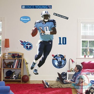 Fathead Vince Young (playmaker)Tennessee Titans NFL Fathead Vince Young (playmaker)Tennessee Titans NFL
