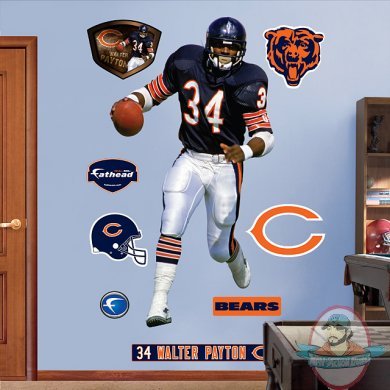 Fathead Walter Payton Bears NFL Fathead Walter Payton Bears NFL