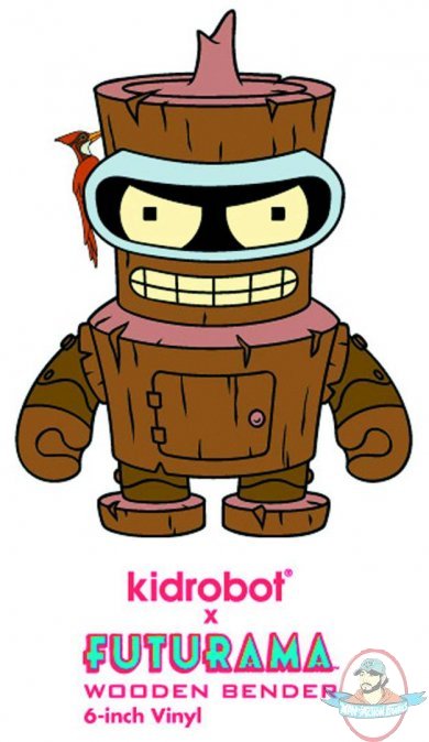 Futurama Wooden Bender 6 Inch Vinyl Figure by Kidrobot Futurama Wooden Bender 6 Inch Vinyl Figure by Kidrobot
