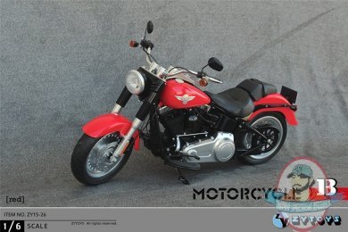 ZYTOYS 1:6 Action Accessories Motorcycle in Red ZY-15-26B